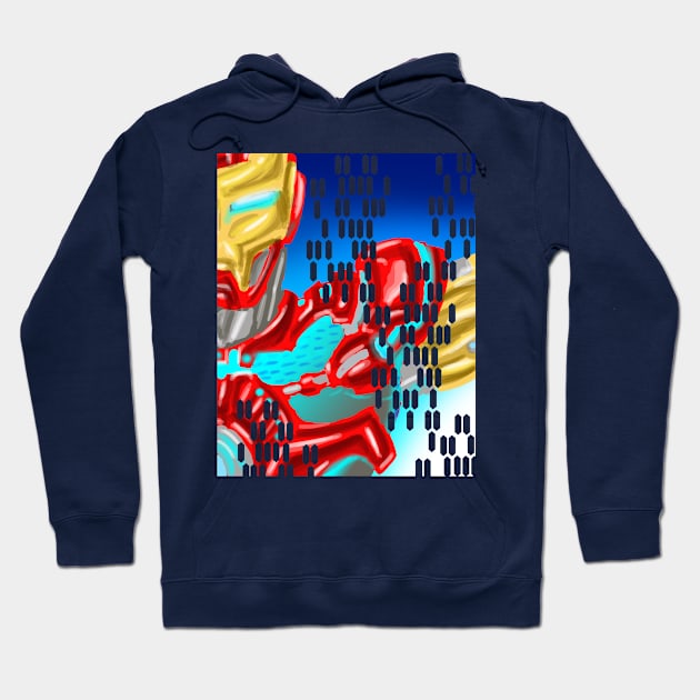 Man of Metal Hoodie by CroctopusArt